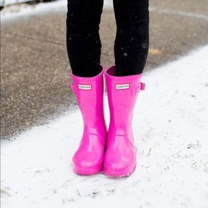 Pink Short Hunter boot